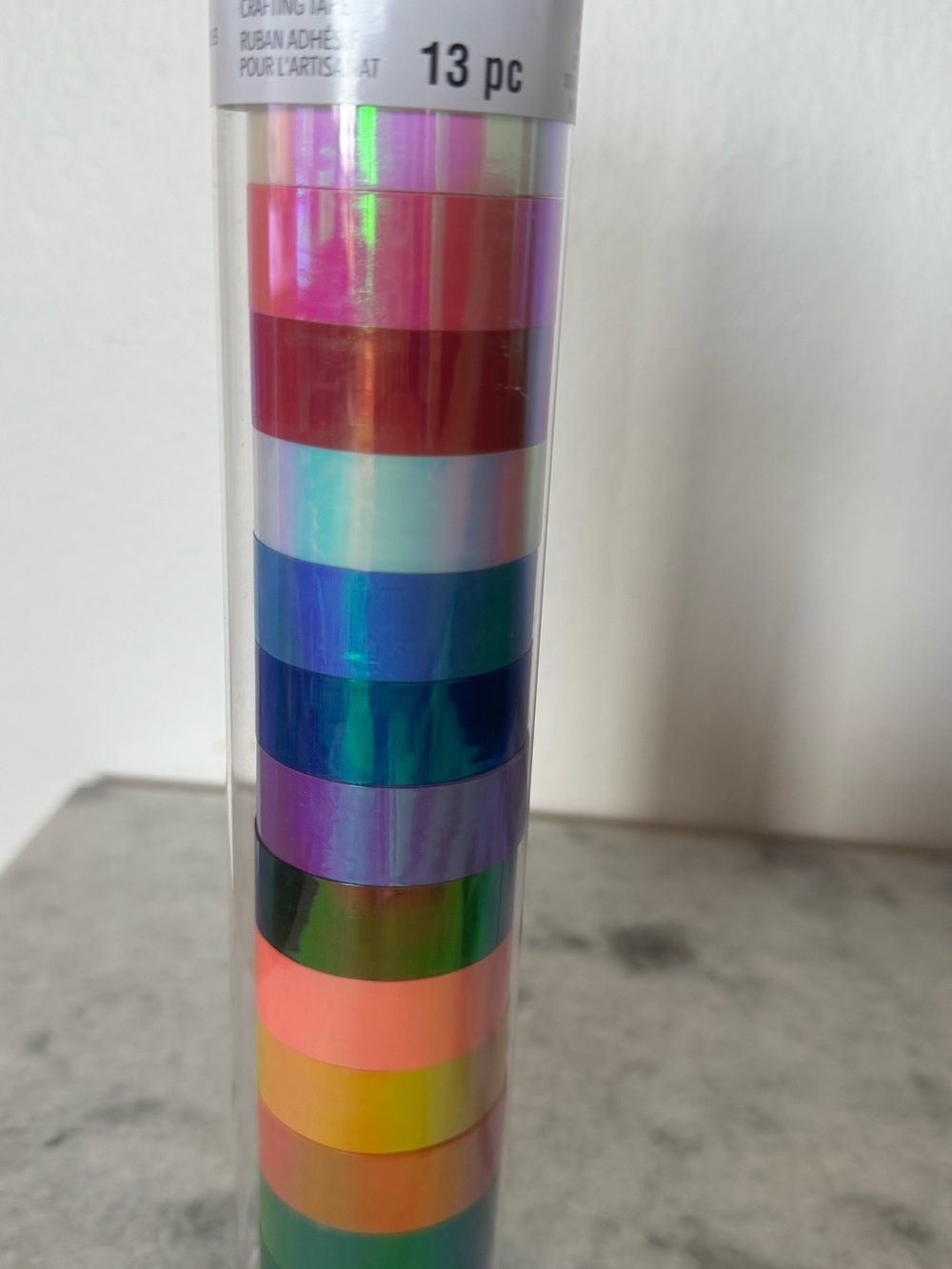 Holographic Colorful Washi Tape Set - 13 Pc